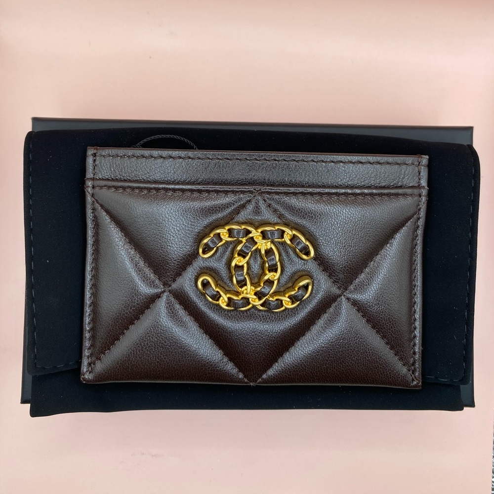 Chanel Card Wallet- Brown